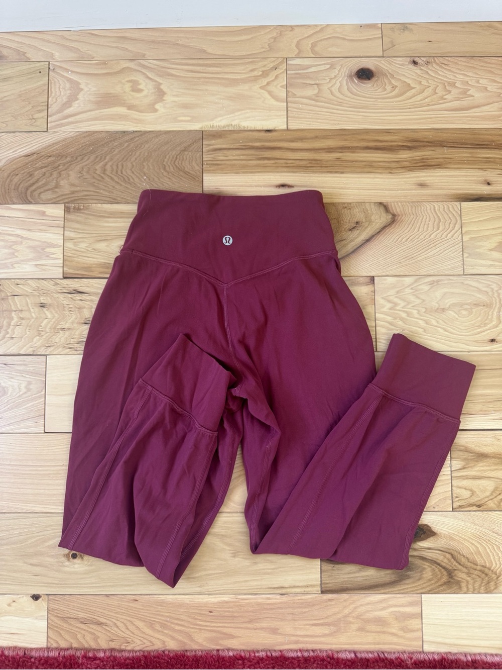 Lululemon High-Rise Burgundy Joggers